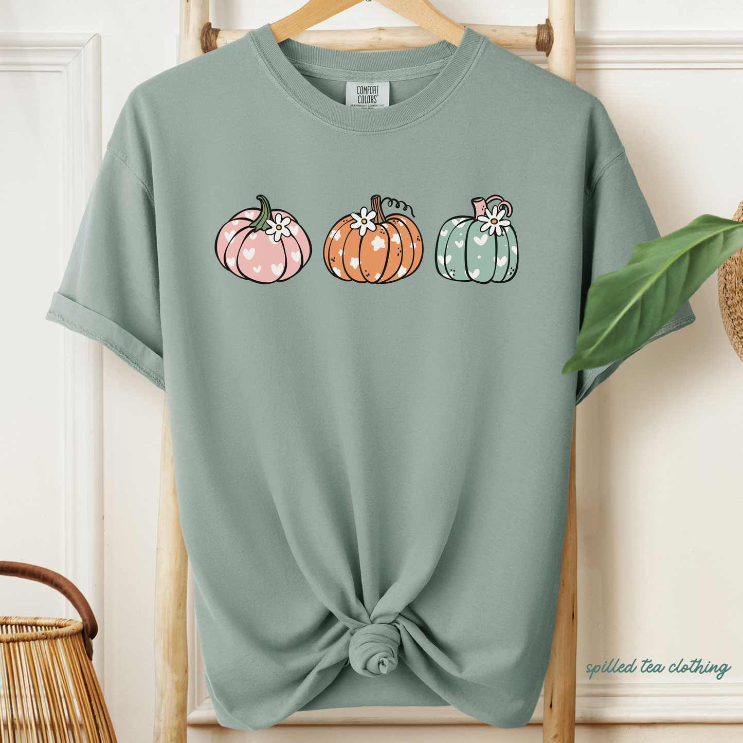 Floral Pumpkin T-Shirt