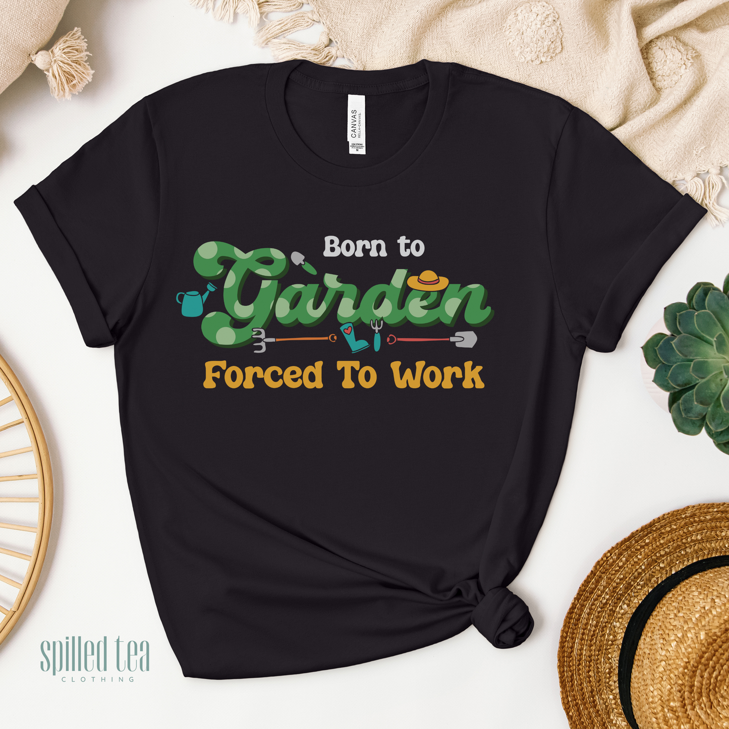 Born To Garden, Forced To Work T-Shirt