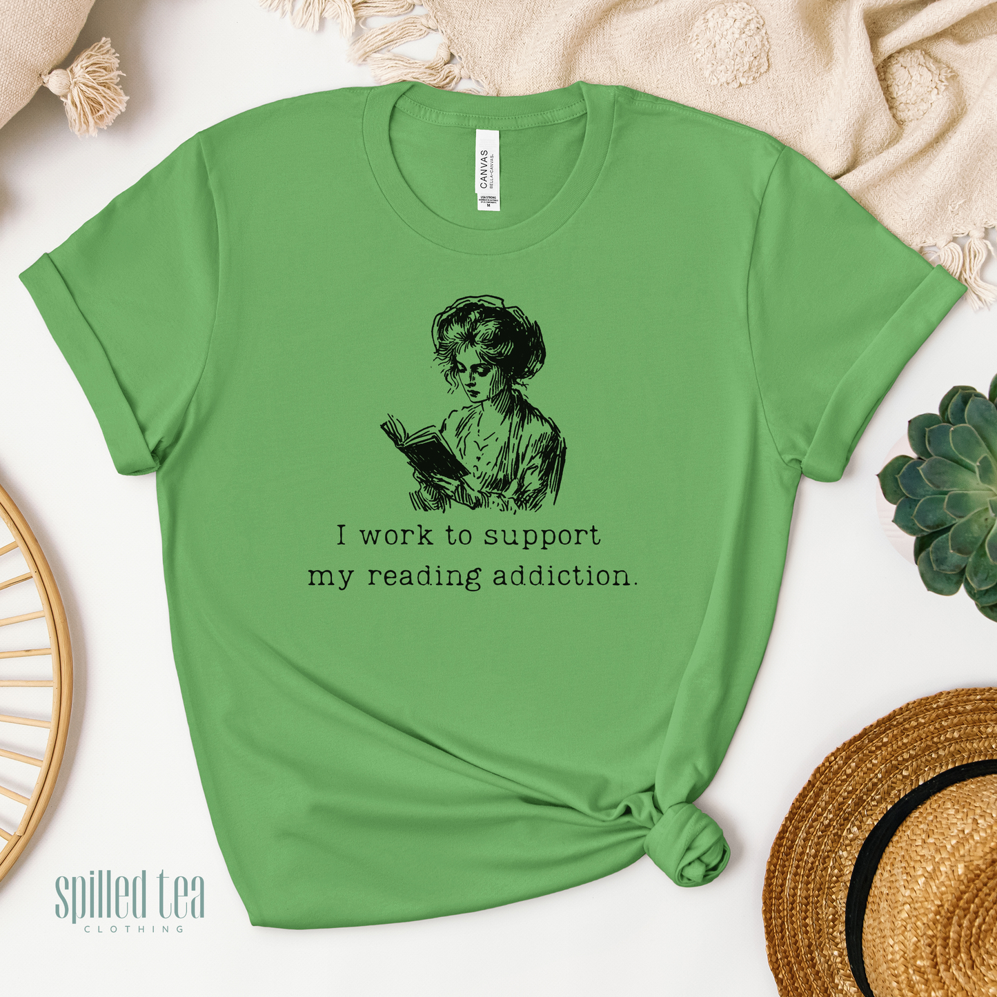 Work To Support My Reading Addiction T-Shirt