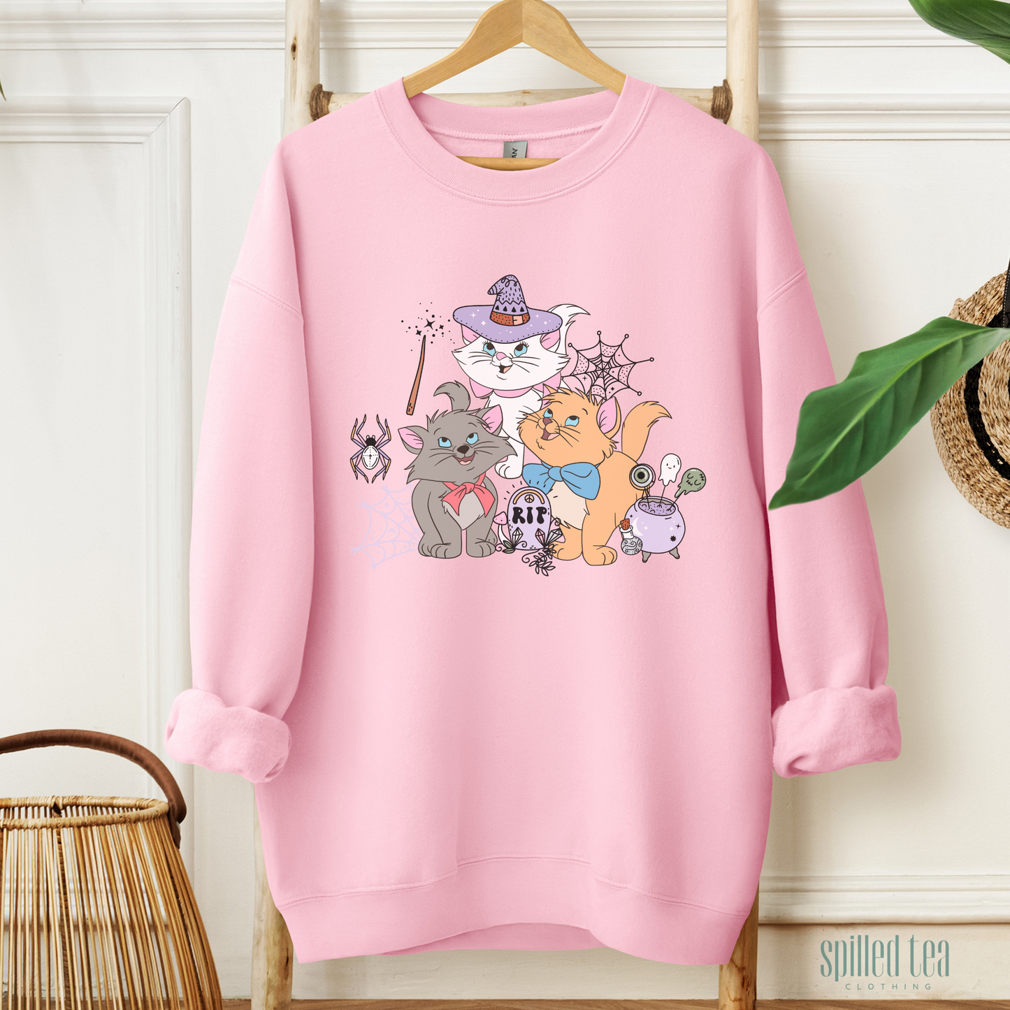 Kitten Halloween Character Sweatshirt