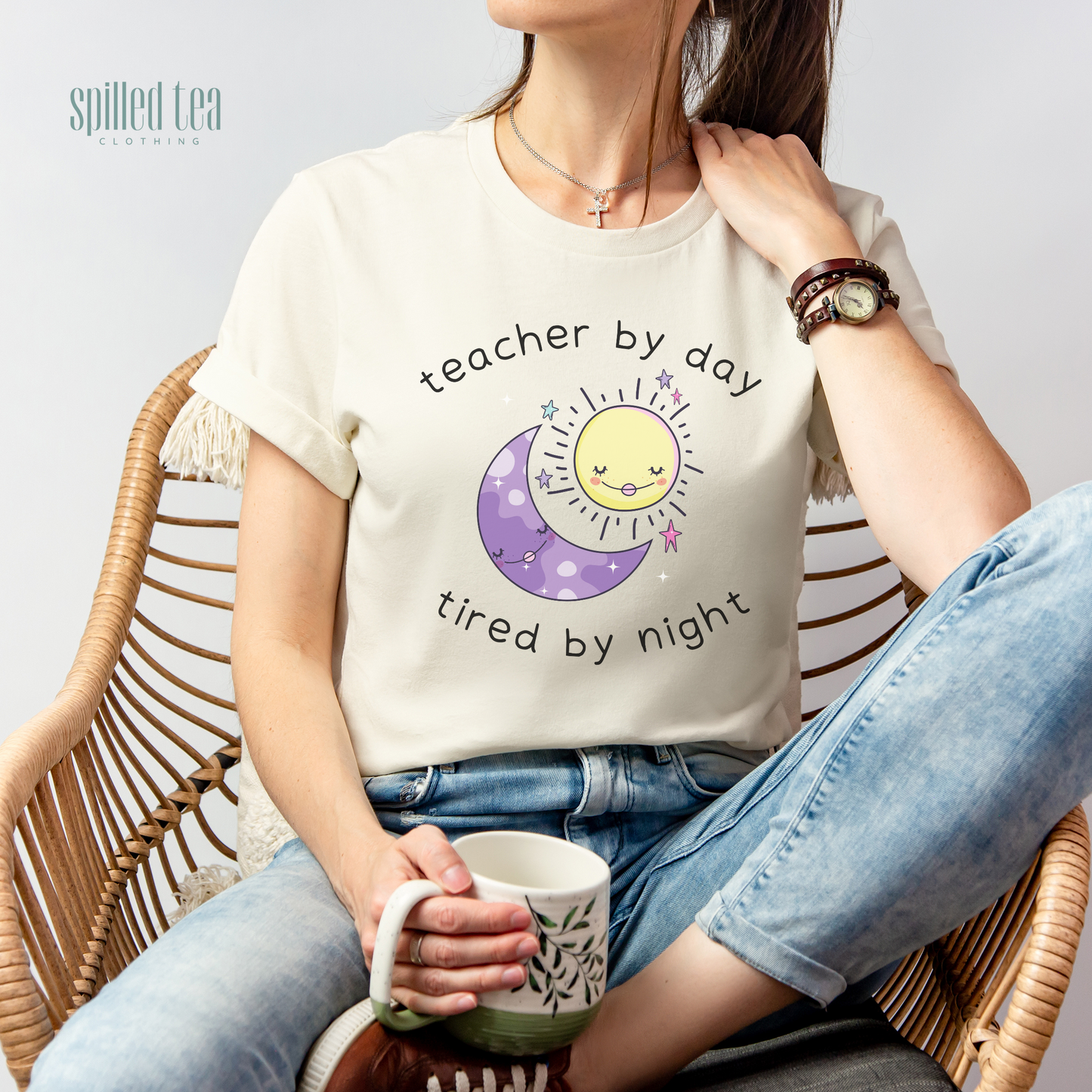 Teacher By Day Tired By Night T-Shirt