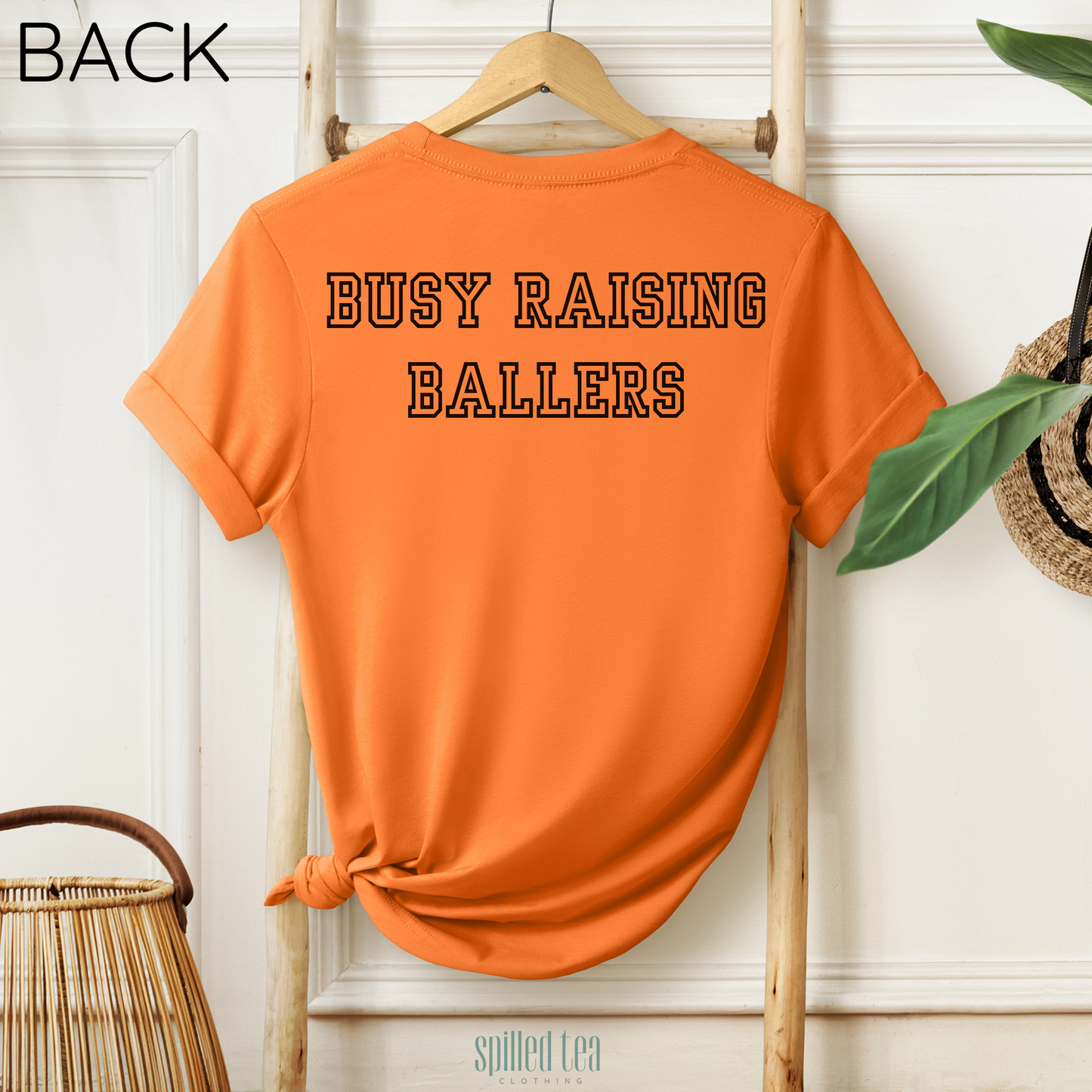 Busy Raising Ballers (Soccer) T-Shirt (Front/Back Print)