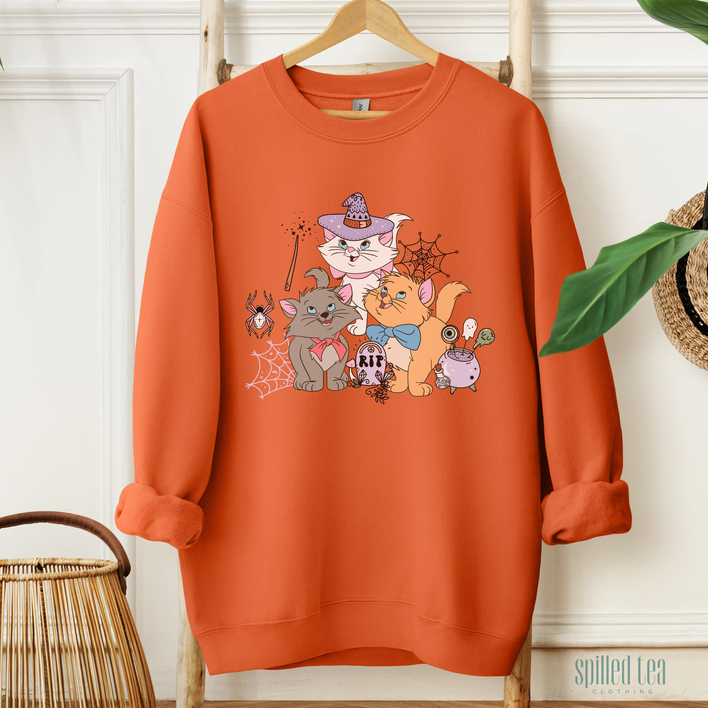 Kitten Halloween Character Sweatshirt