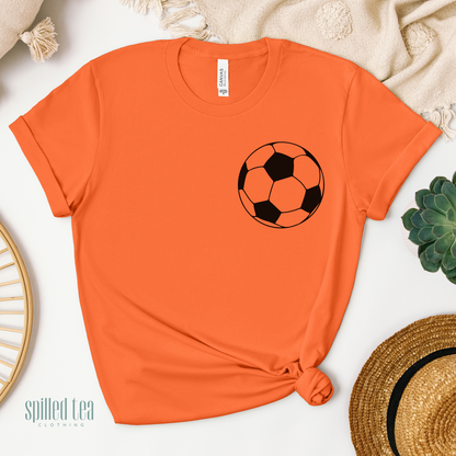 Busy Raising A Baller (Soccer) T-Shirt (Front/Back Print)