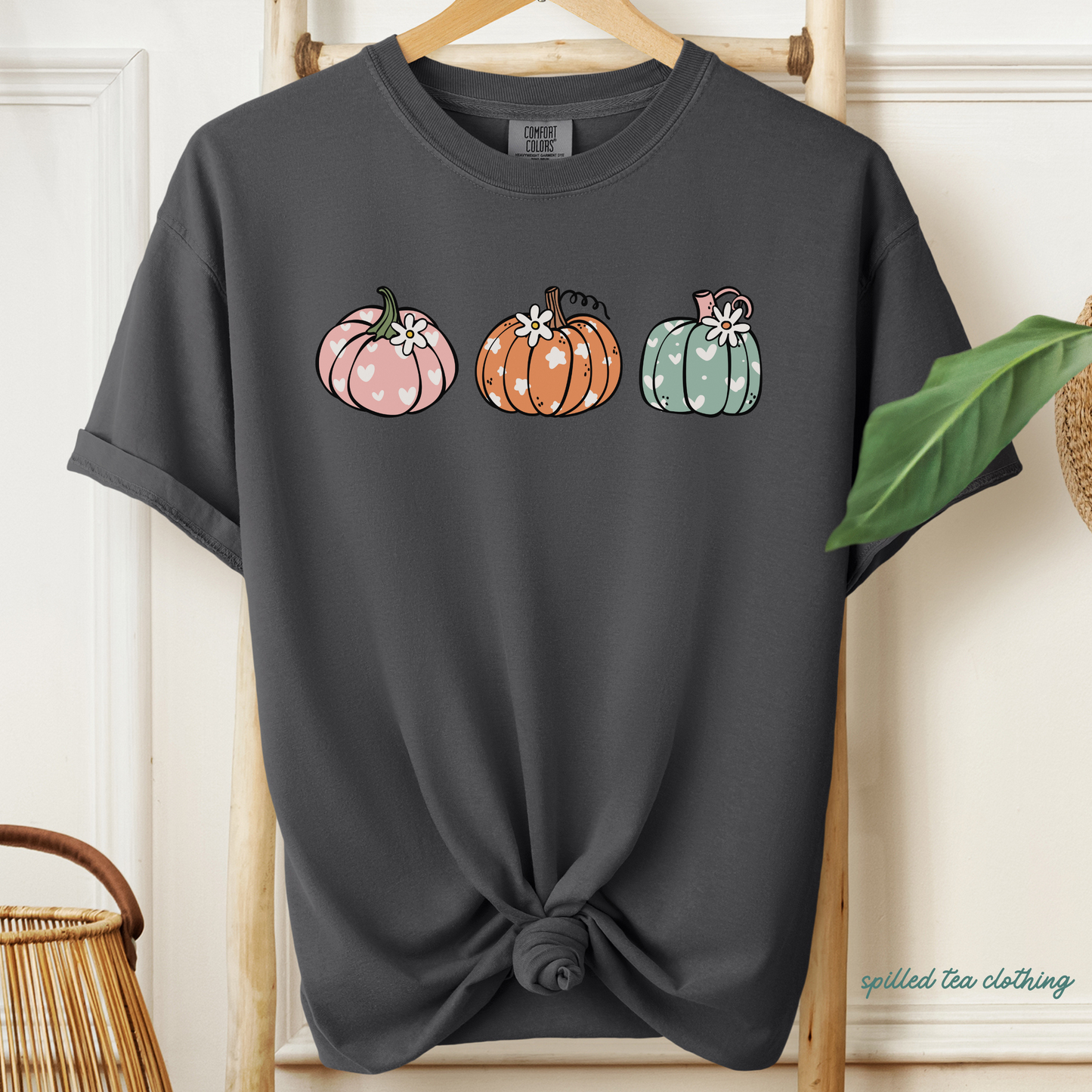 Floral Pumpkin T-Shirt