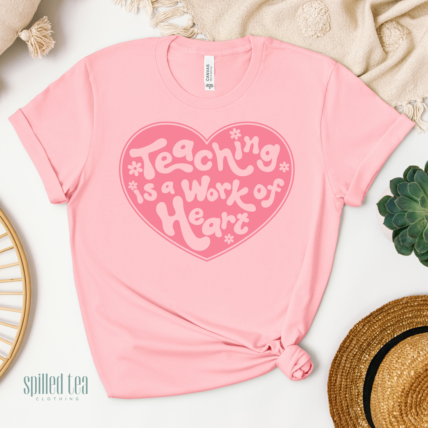 Teaching Is A Work Of Heart T-Shirt