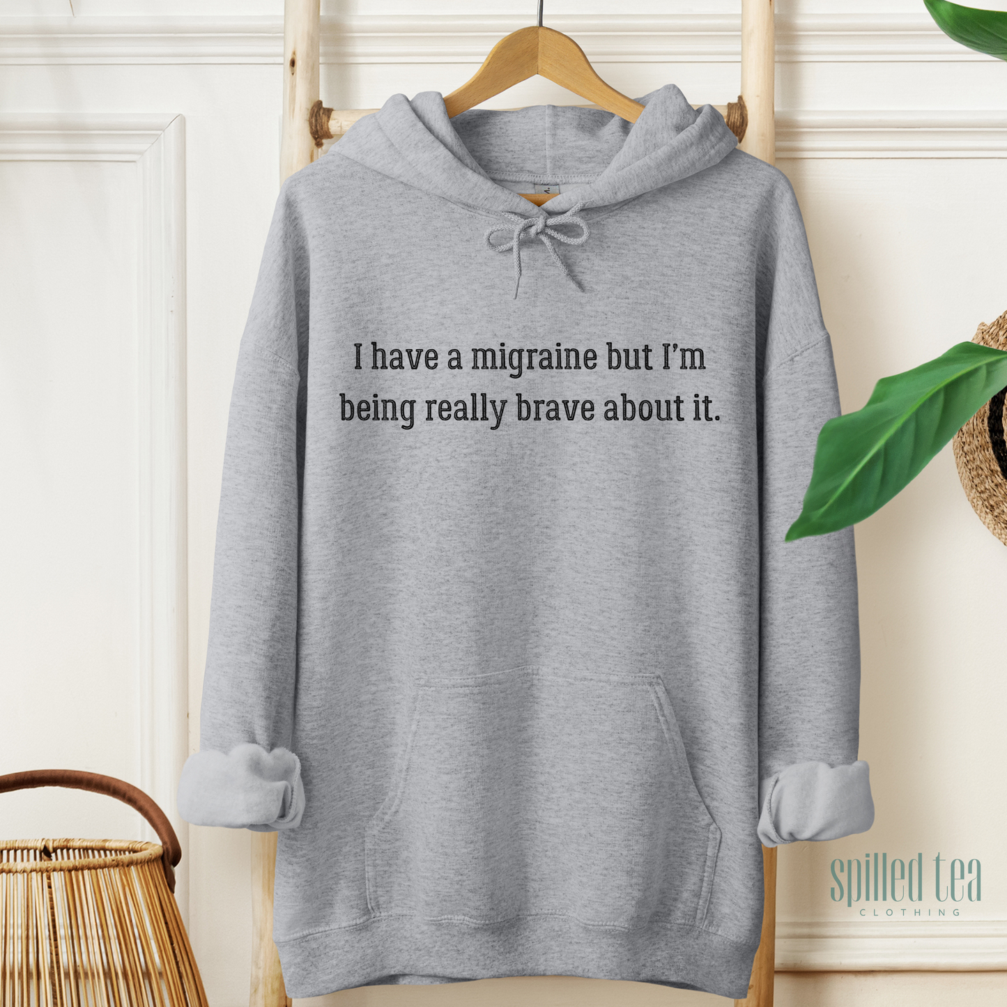 Migraine But I'm Being Brave Hoodie