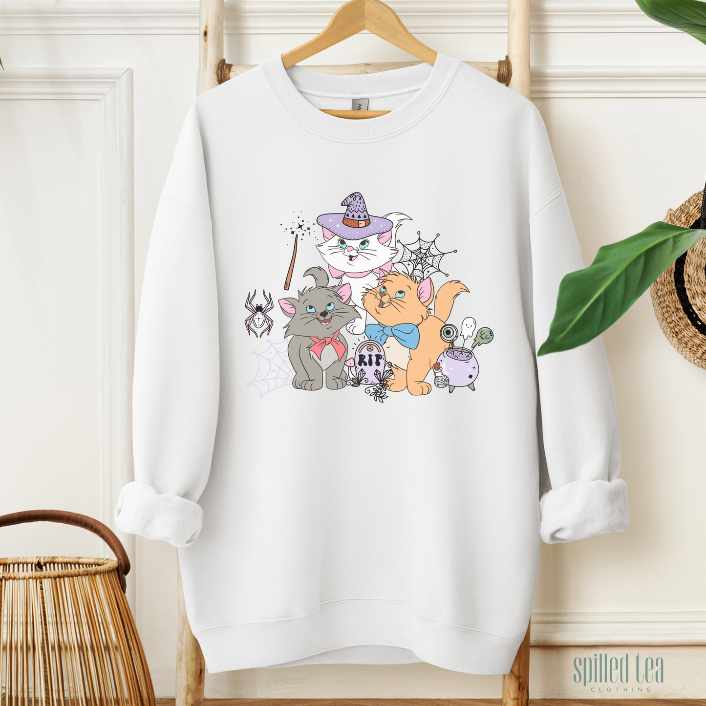 Kitten Halloween Character Sweatshirt