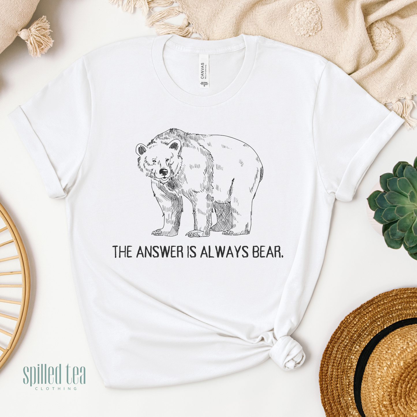 The Answer Is Always Bear T-Shirt