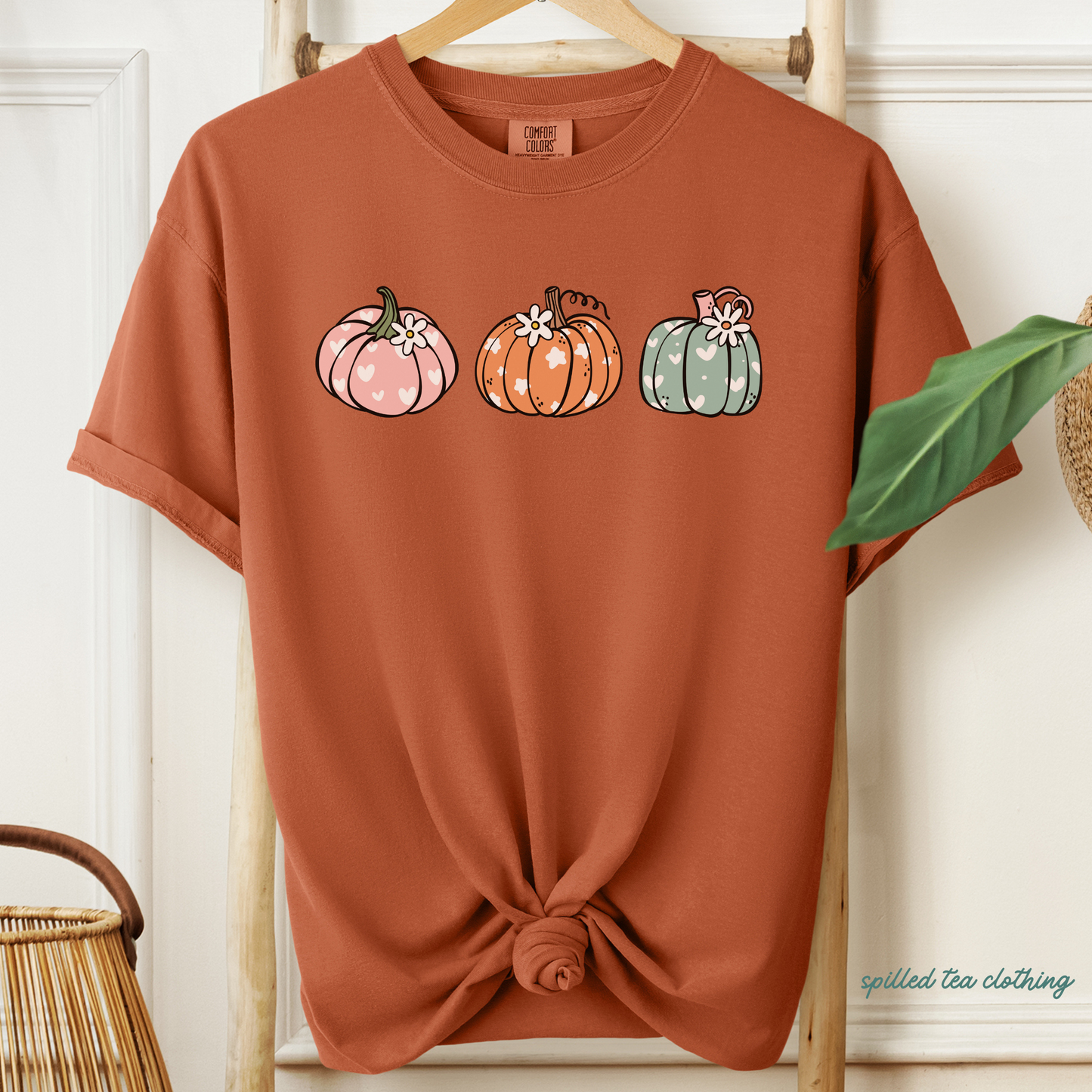 Floral Pumpkin T-Shirt